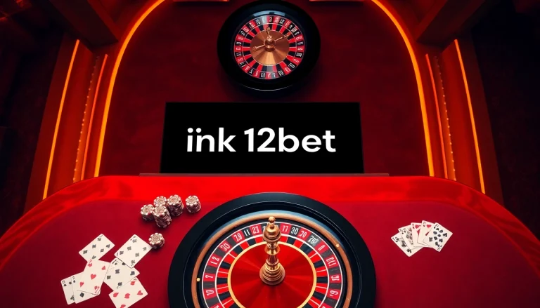 Engage with the excitement of online gambling at link 12bet with vibrant casino tables and digital interfaces.