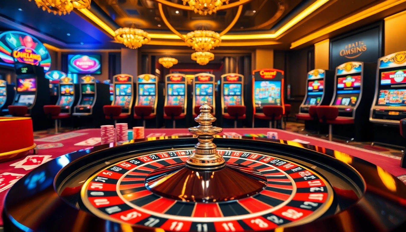 Experience excitement with uu88 at a luxurious casino table, featuring roulette, colorful chips, and vibrant cards.