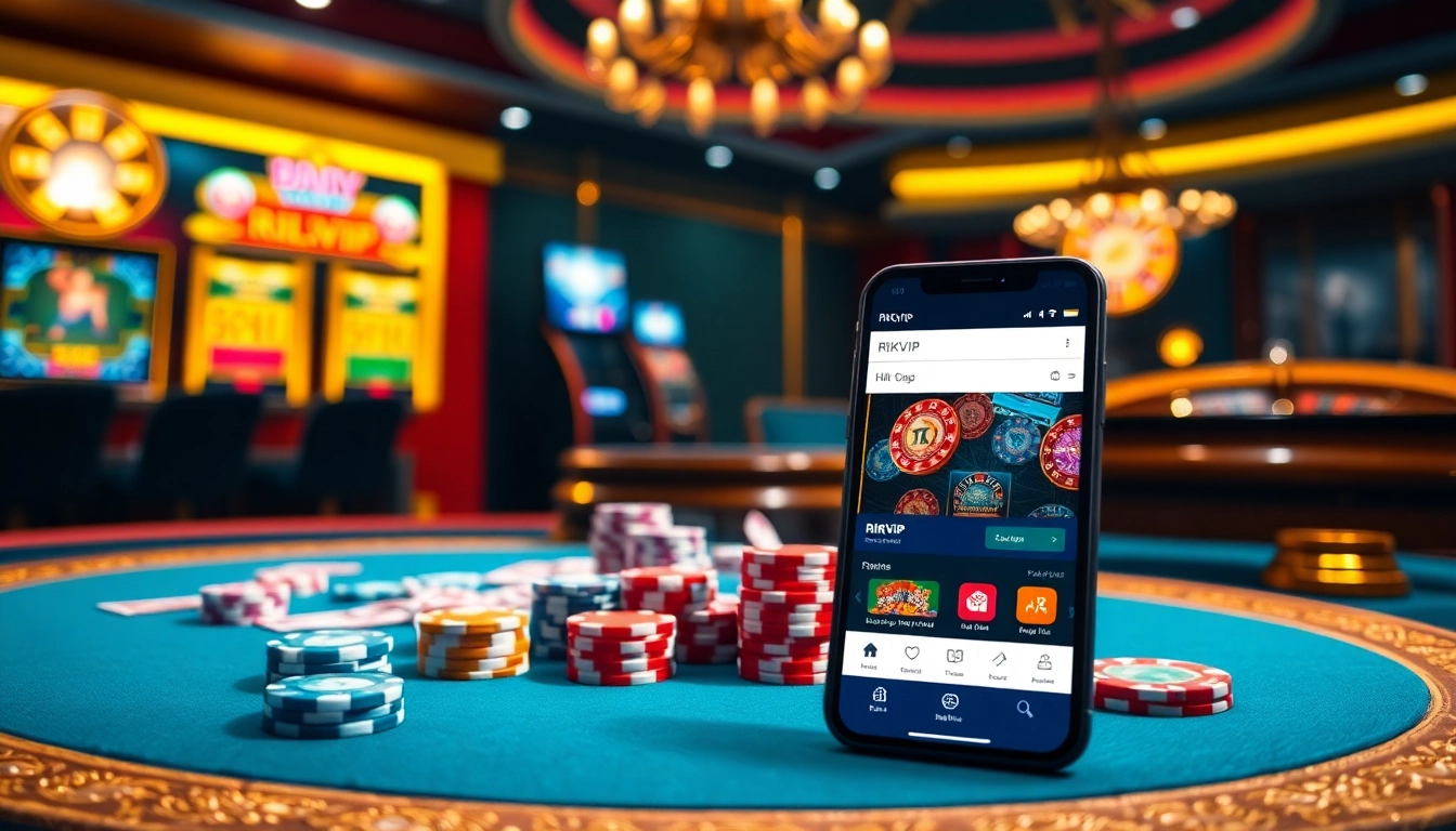 Experience the excitement of RIKVIP with vibrant casino tables and engaging online gaming.