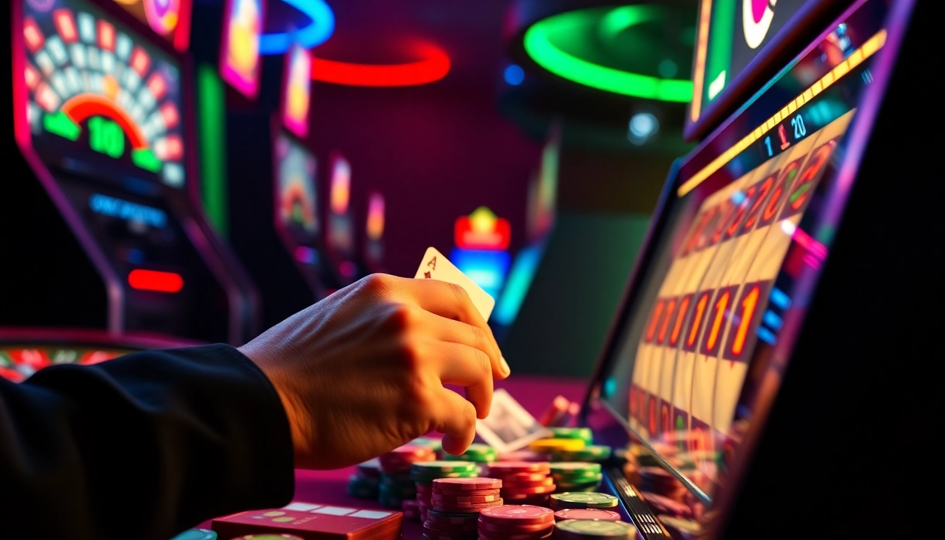 Découvrez le meilleur casino en ligne avec une interface vibrante et des jeux passionnants.